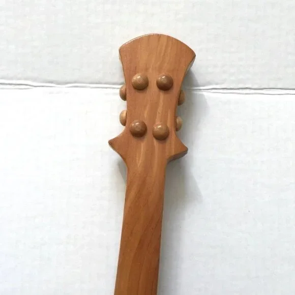 Wood Guitar Shape Wall Hanging Clock - Picture 9 of 12